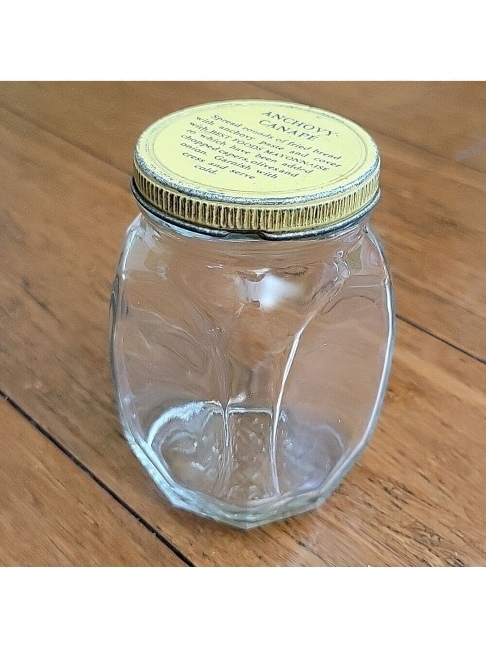 Vtg Best Foods Glass Mayonnaise Jar, Rare Find!
